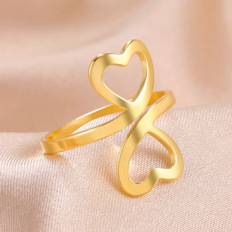 Bague Coeur Double