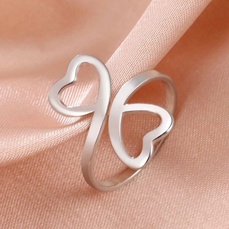 Bague Coeur Double