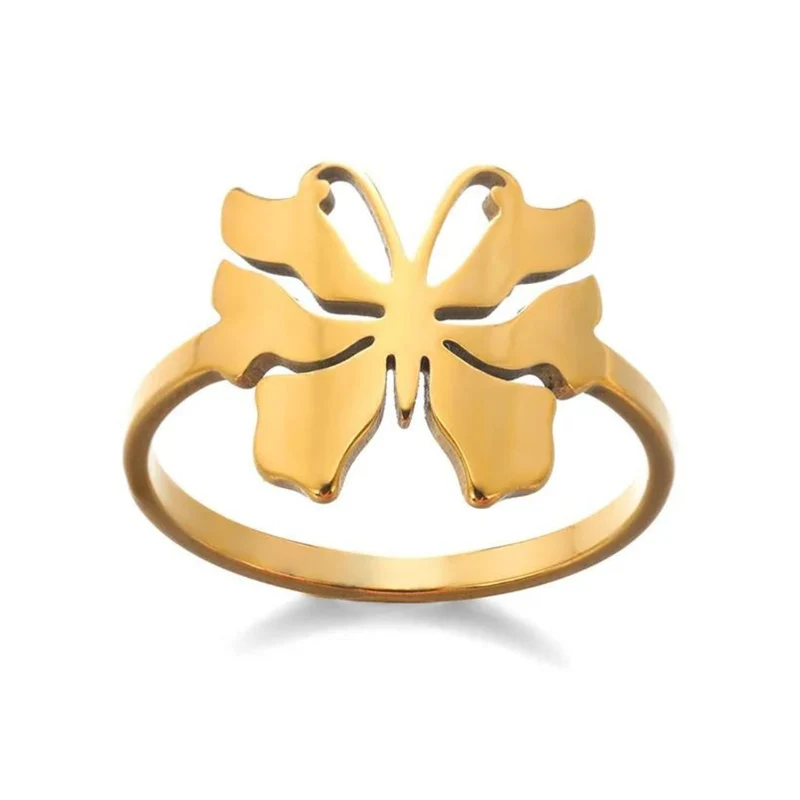 Bague Papillon Jaune