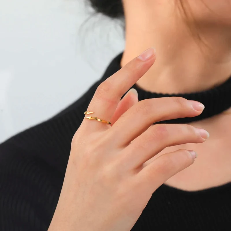 Bague Éclair Acier Inoxydable