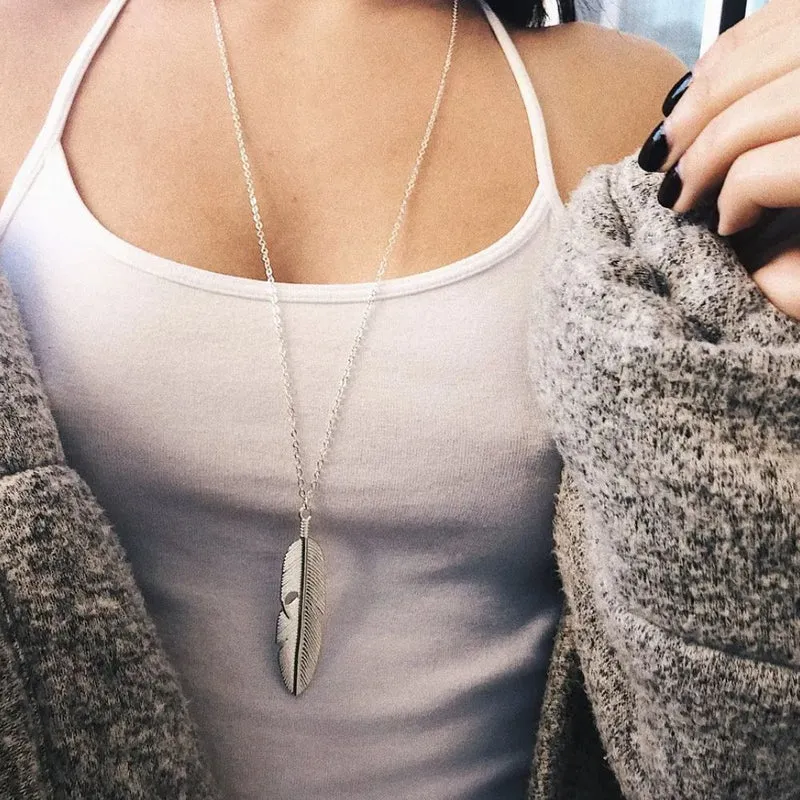 Collier avec Plume