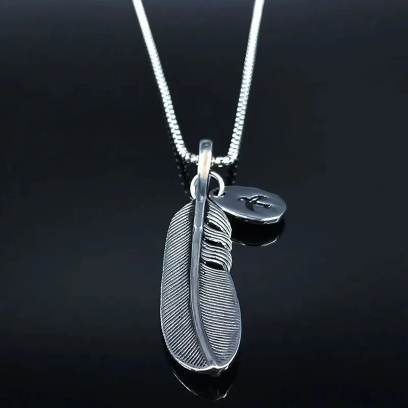Collier Long Fantaisie Plume