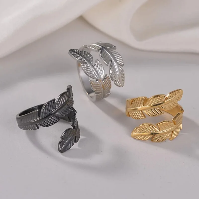 Bague Plume Noire