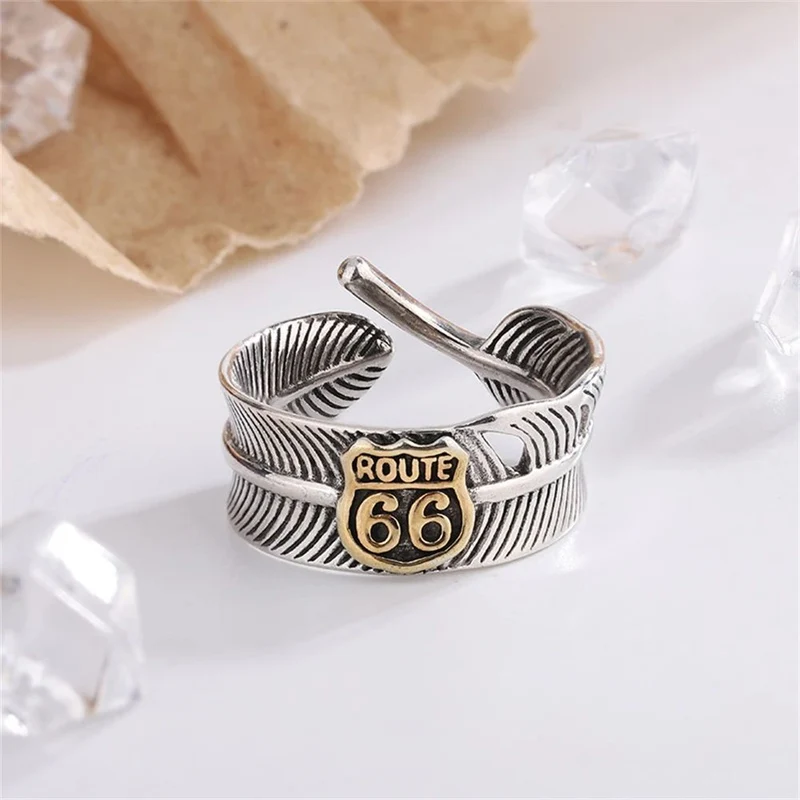 Bague Plume Route 66