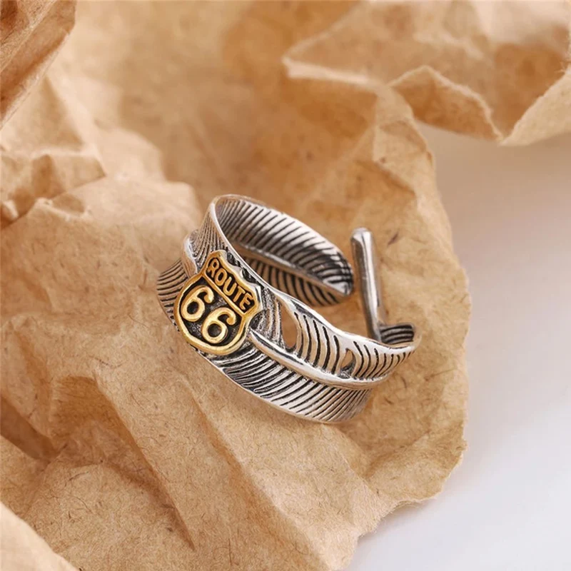 Bague Plume Route 66