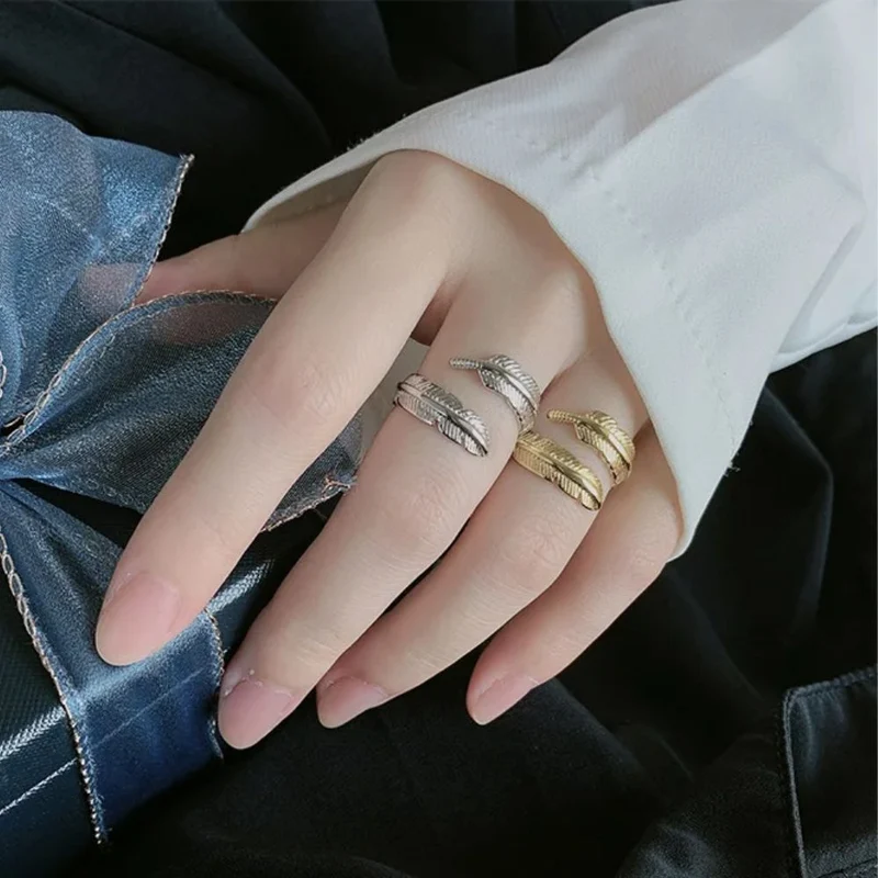 Bague Plume Doré
