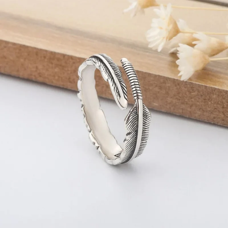 Bague Plume Ouverte