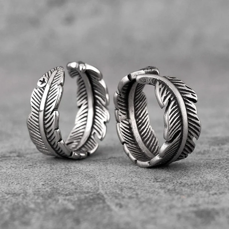 Bague Plume Biker