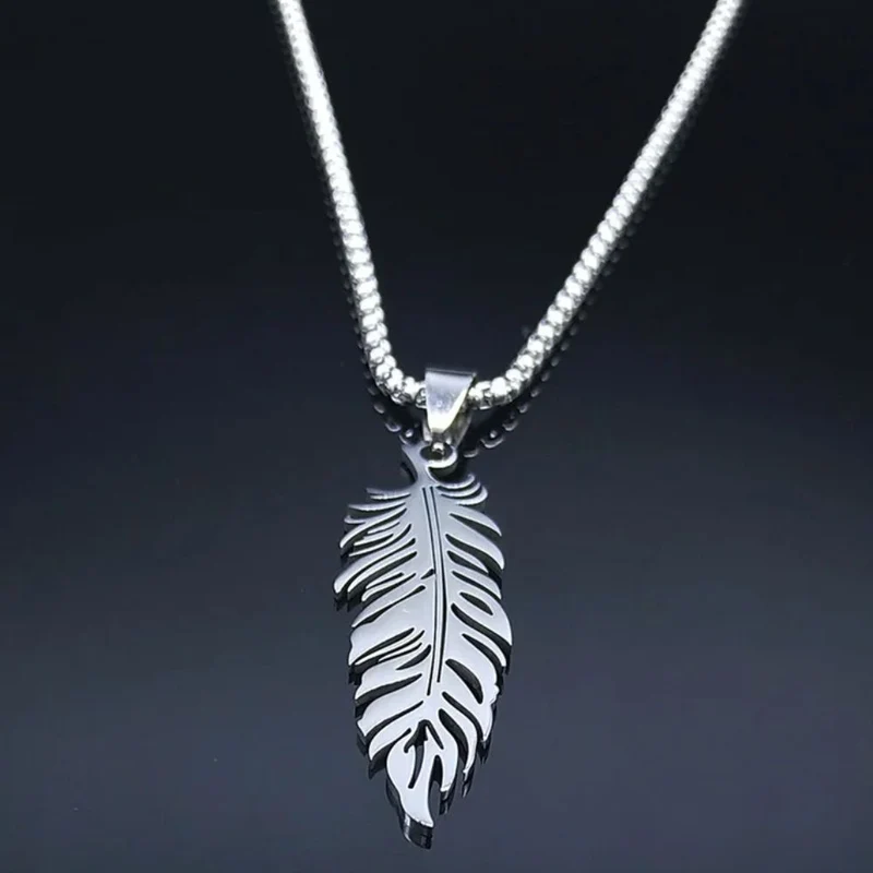 Collier Plume Homme