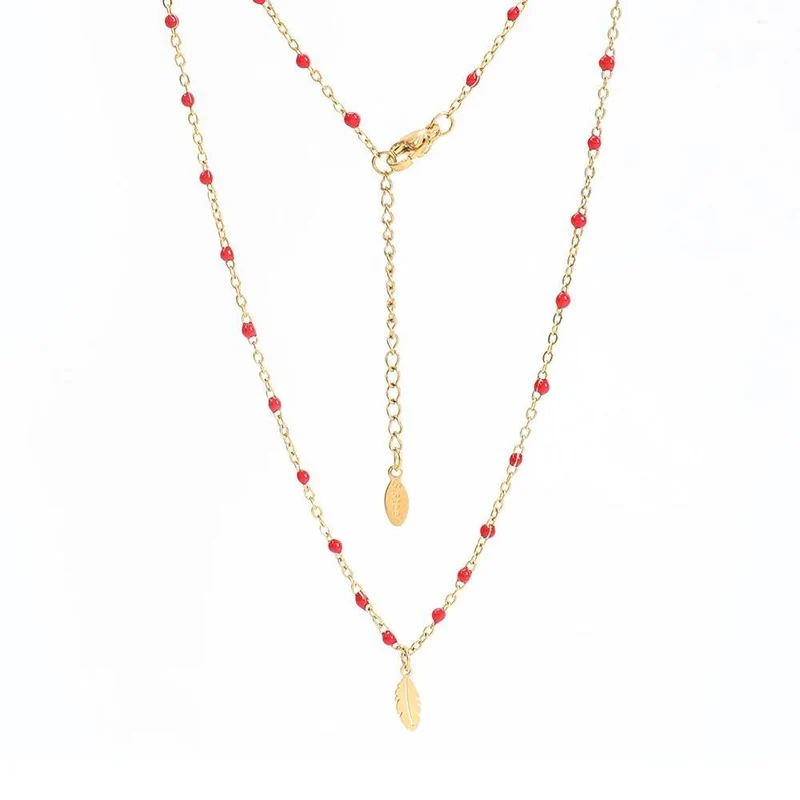 Collier Plume Bohème