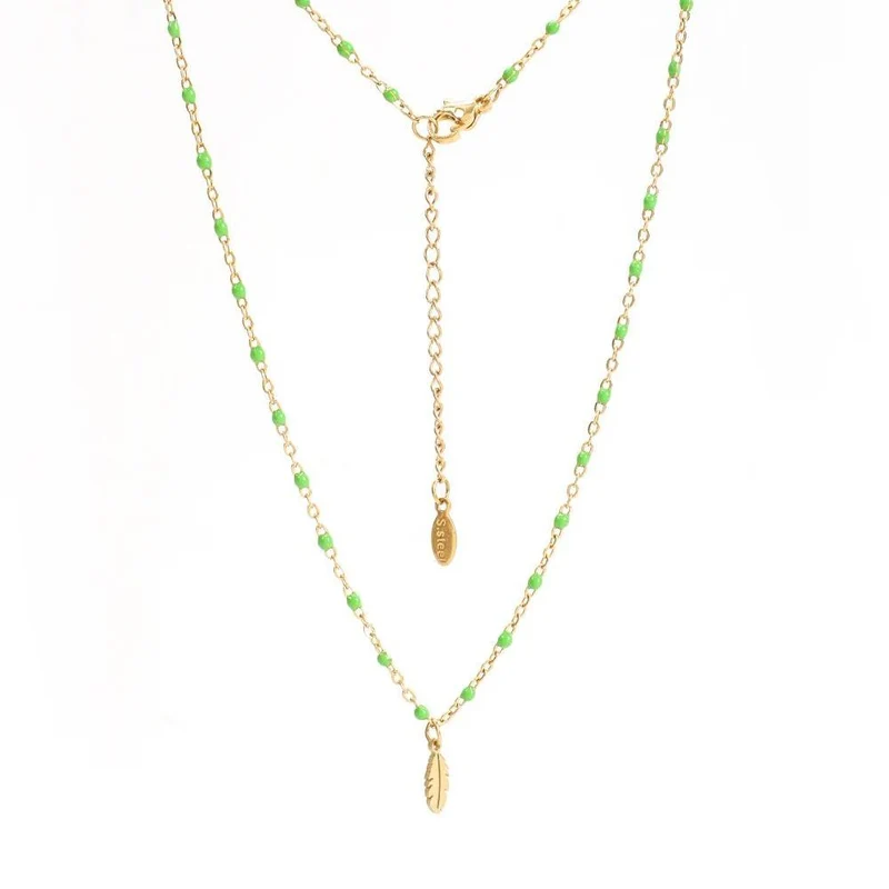 Collier Plume Bohème