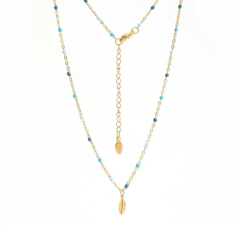 Collier Plume Bohème