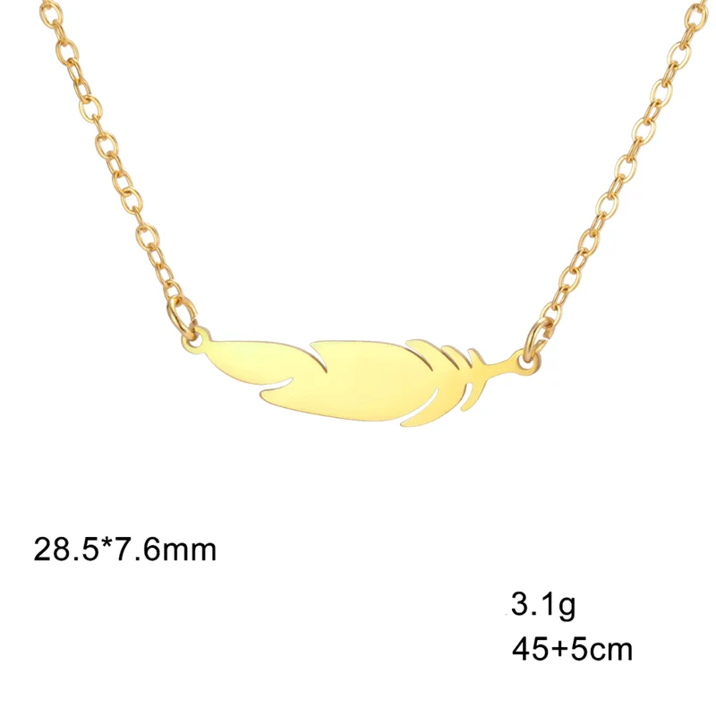 Collier Plume Femme