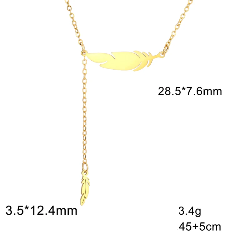 Collier Plume Femme
