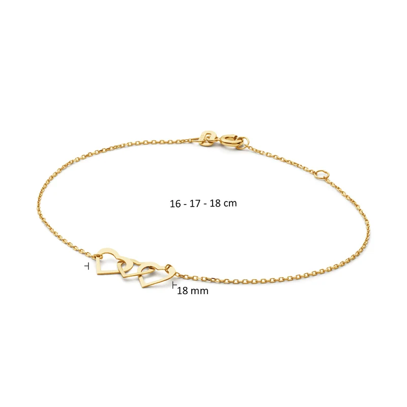Jackie Gold Moving Love 14 Karat Gold Bracelet JKB25.550