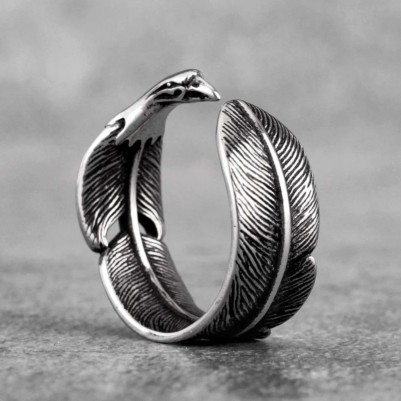 Bague Plume Aigle