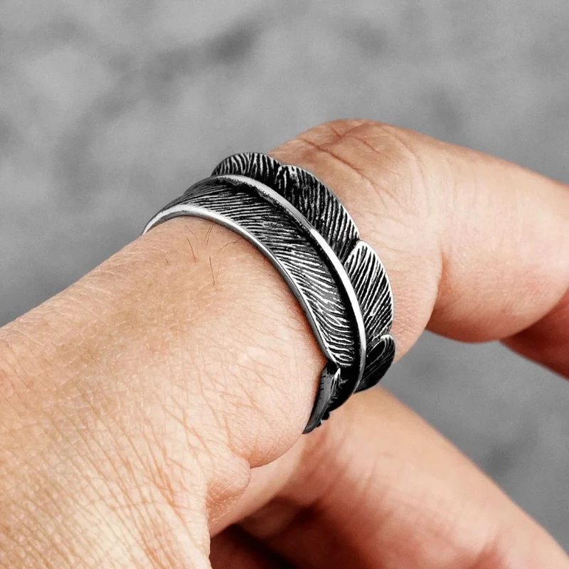 Bague Plume Aigle