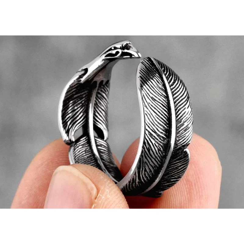 Bague Plume Aigle