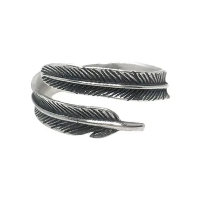 Bague Plume Argent Femme