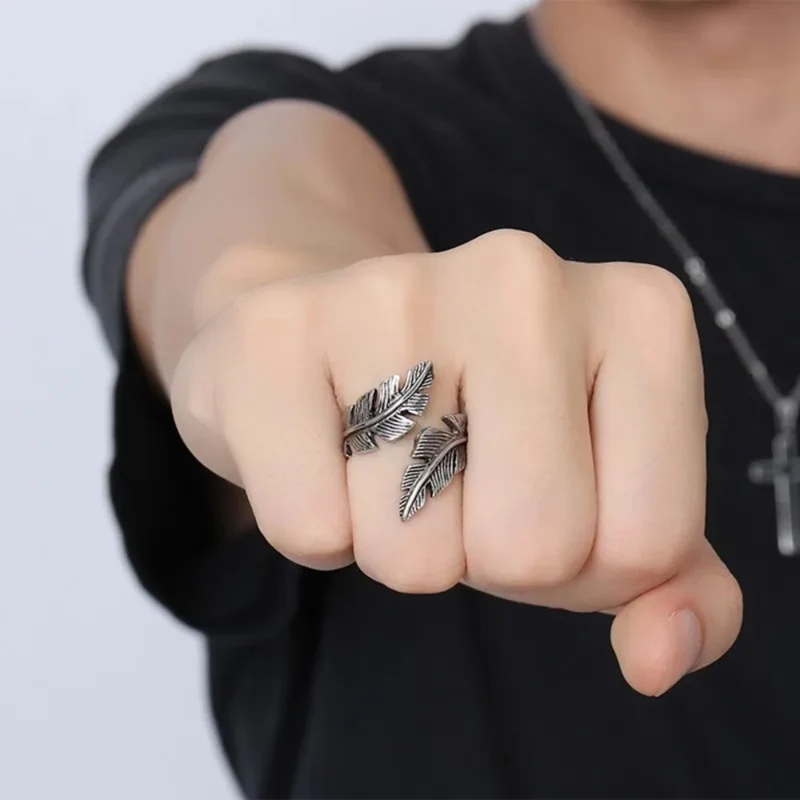 Bague Double Plume