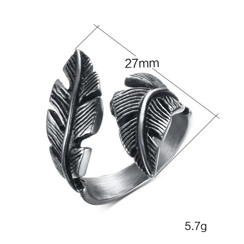 Bague Double Plume