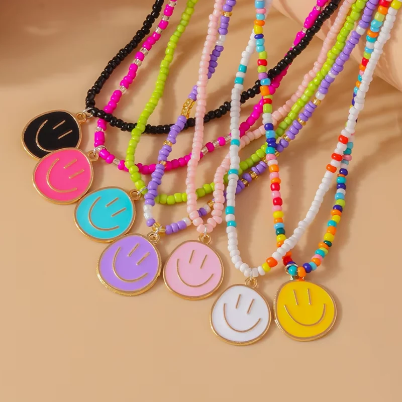 Collier Smiley Couleur