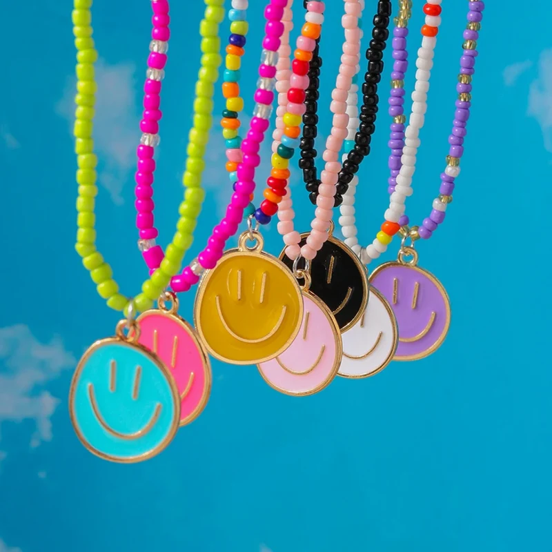 Collier Smiley Couleur