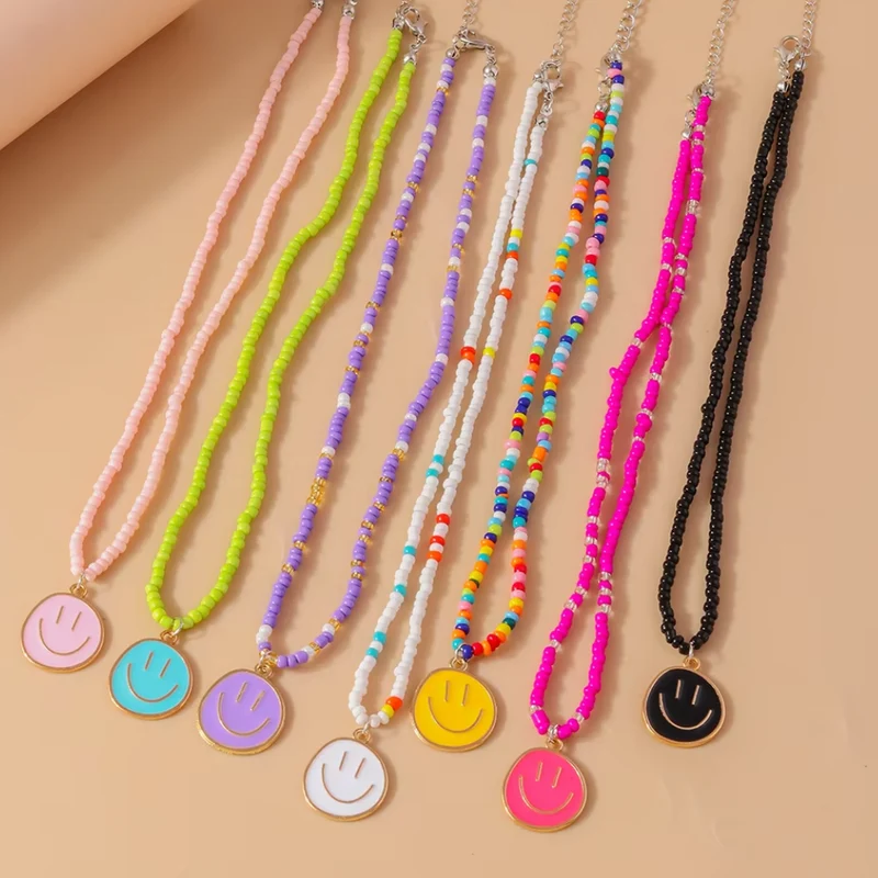 Collier Smiley Couleur