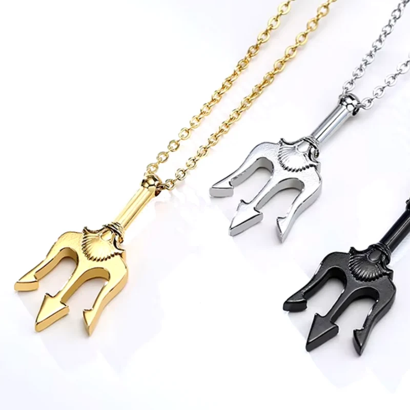Collier Trident Acier Inoxydable