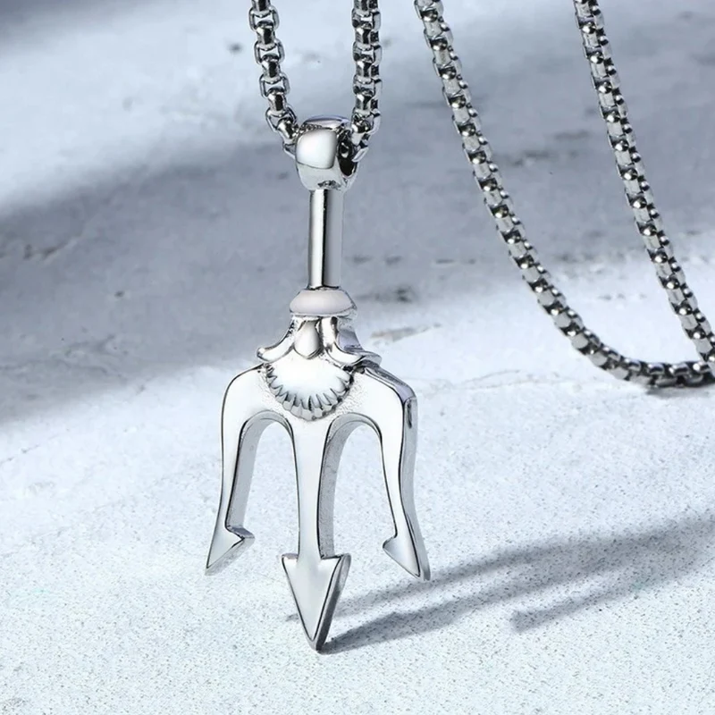 Collier Trident Acier Inoxydable