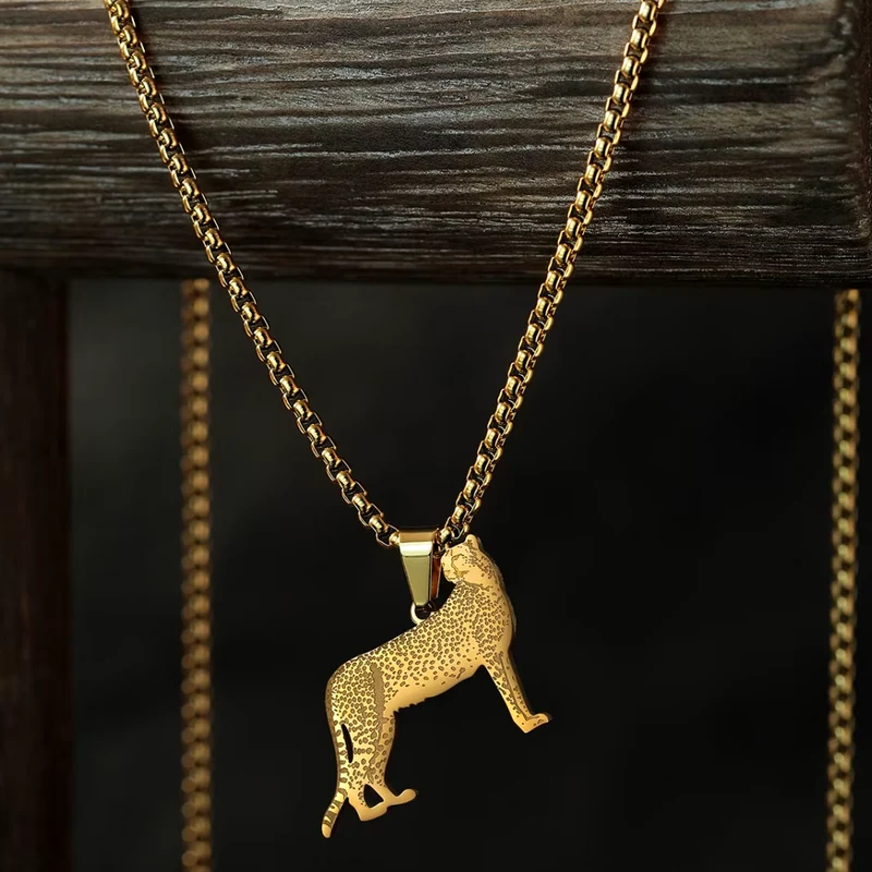 Collier Pendentif Guépard