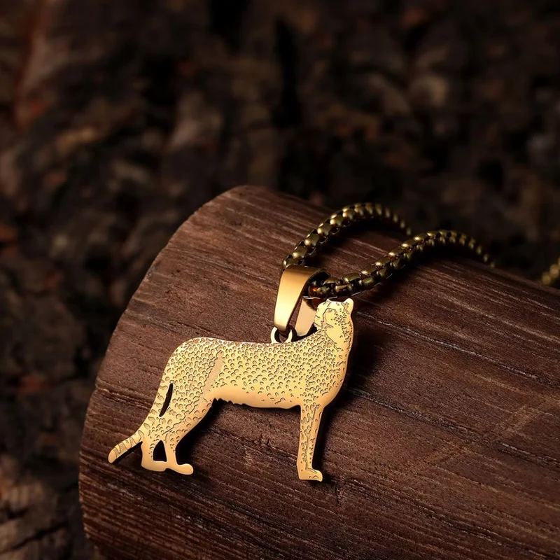 Collier Pendentif Guépard