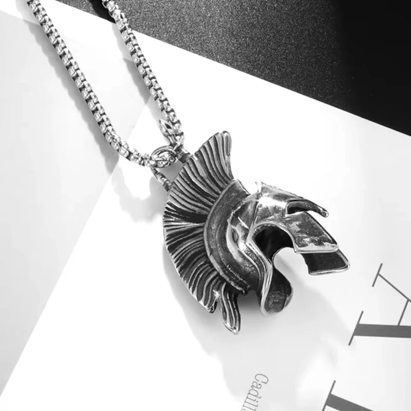 Collier Casque Spartan