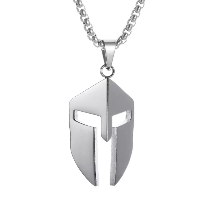Collier Casque Spartiate Homme