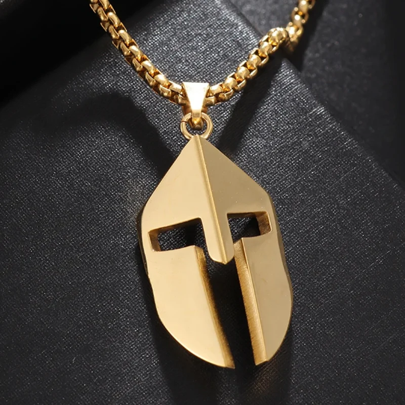 Collier Casque Spartiate Homme