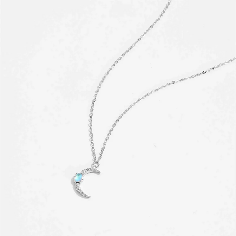 Collier Lune Pierre