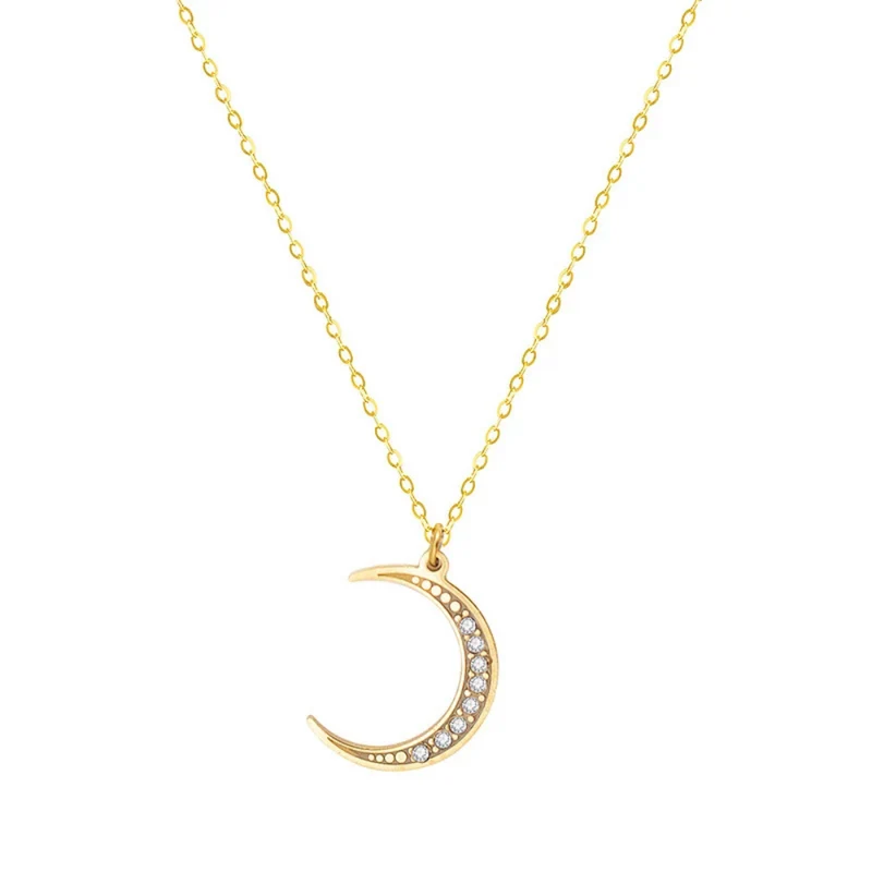 Collier Lune Or