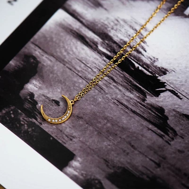 Collier Lune Or