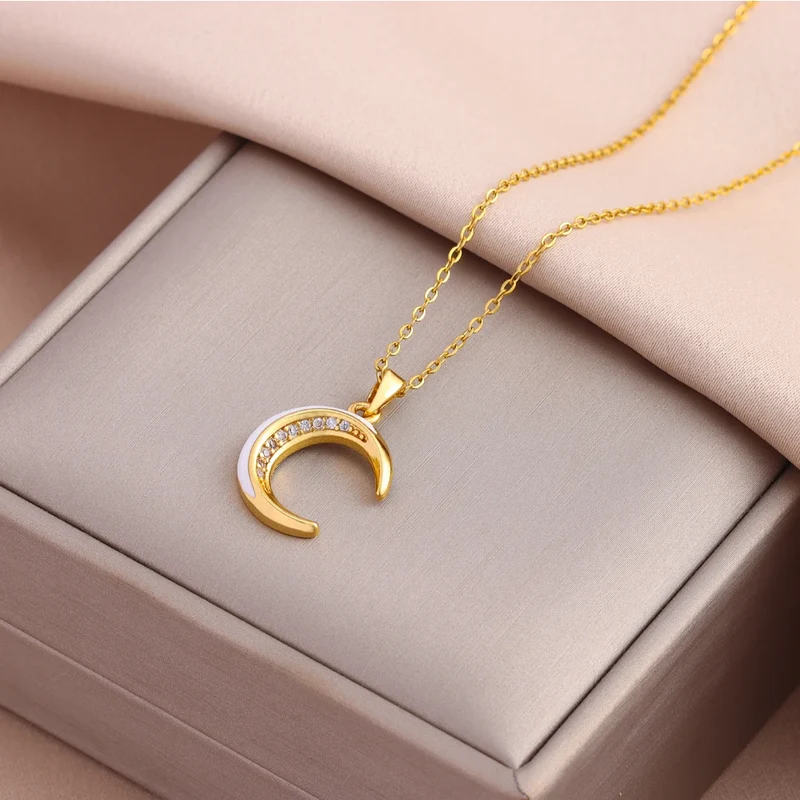 Collier Lune Doré