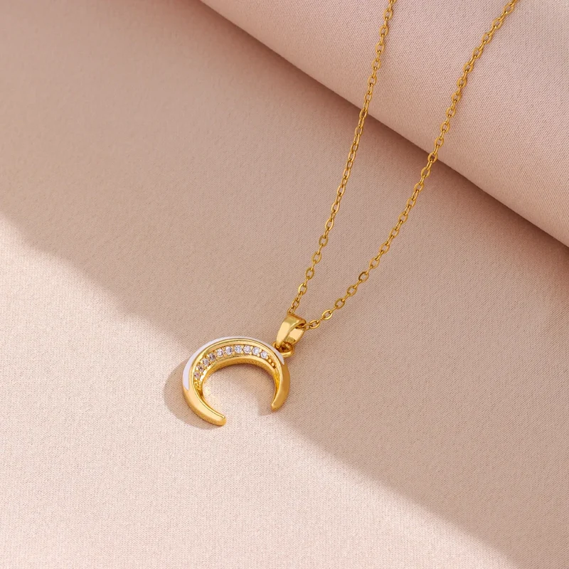 Collier Lune Doré