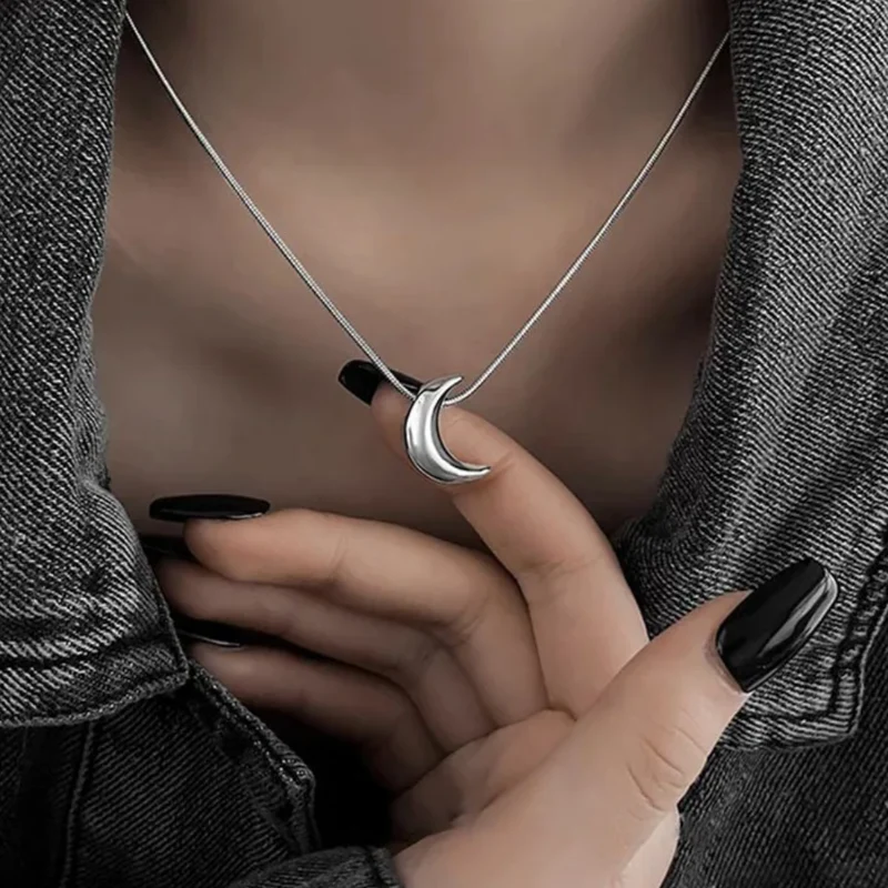 Collier Lune Acier