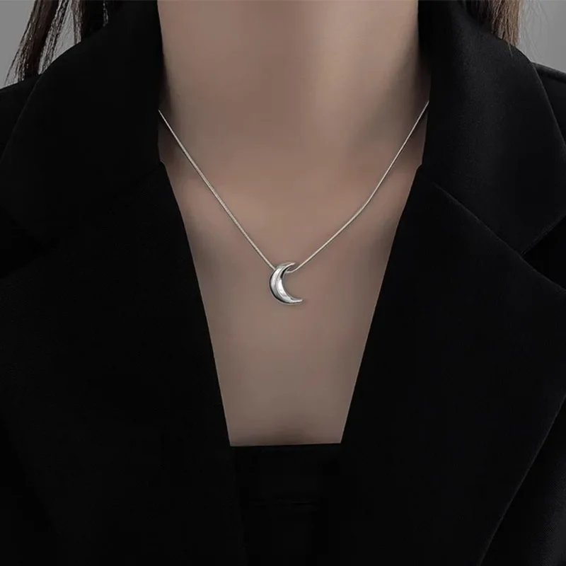 Collier Lune Acier