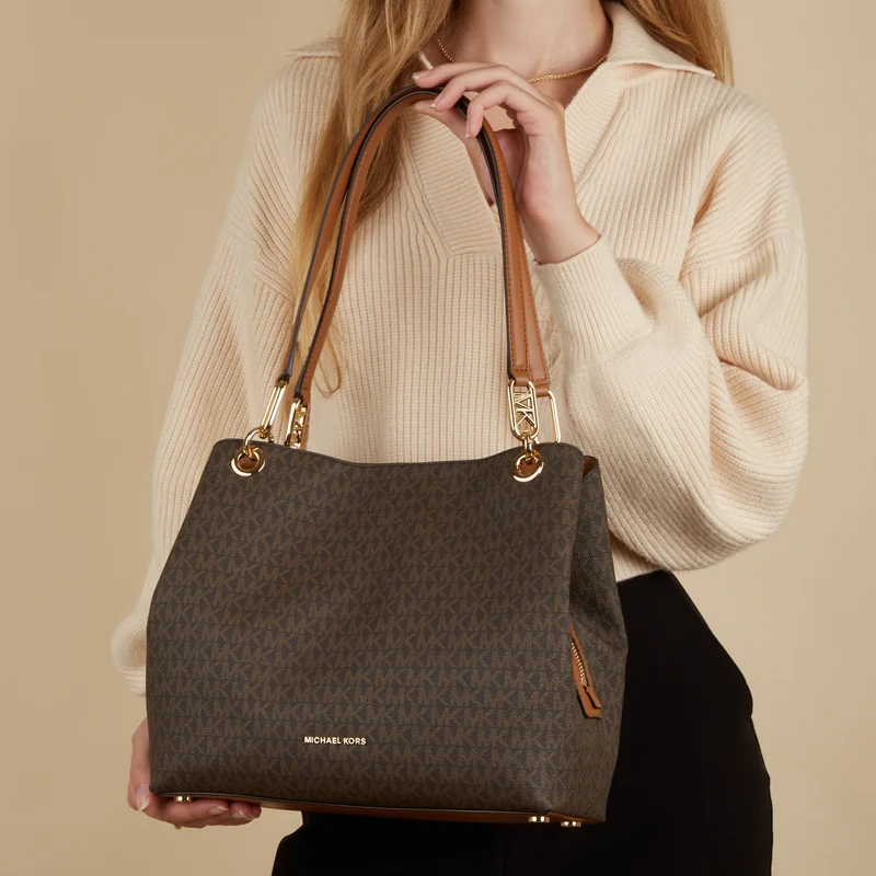 Michael Kors Kensington Sac à Bandoulière Marron 30F3G8KT7B-252