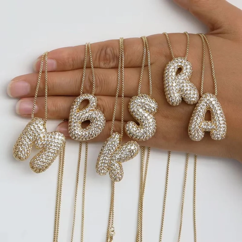 Collier Lettre Q Bubble