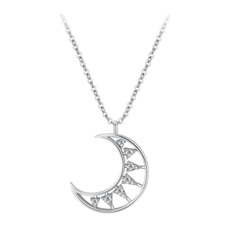 Collier Lune Argent
