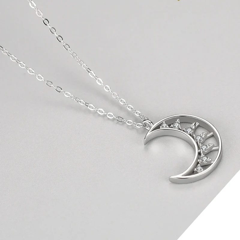 Collier Lune Argent