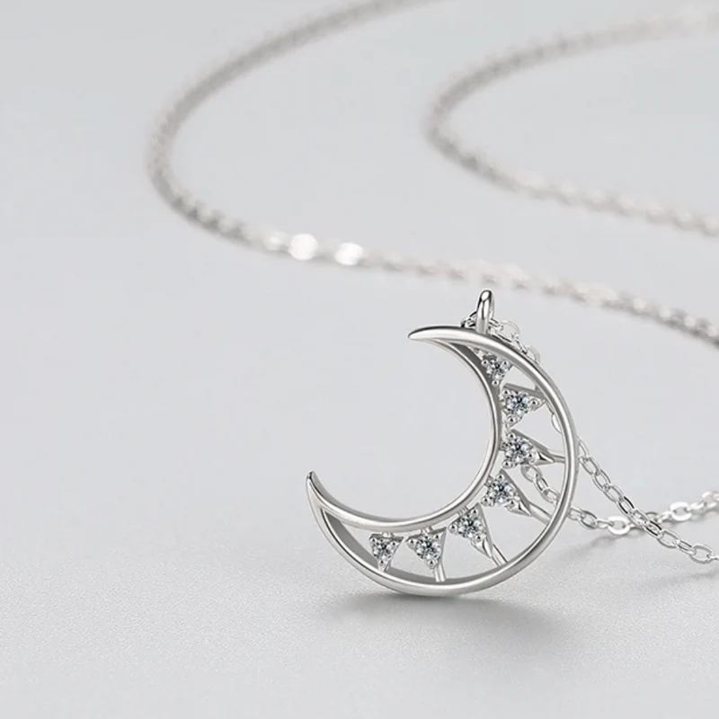 Collier Lune Argent