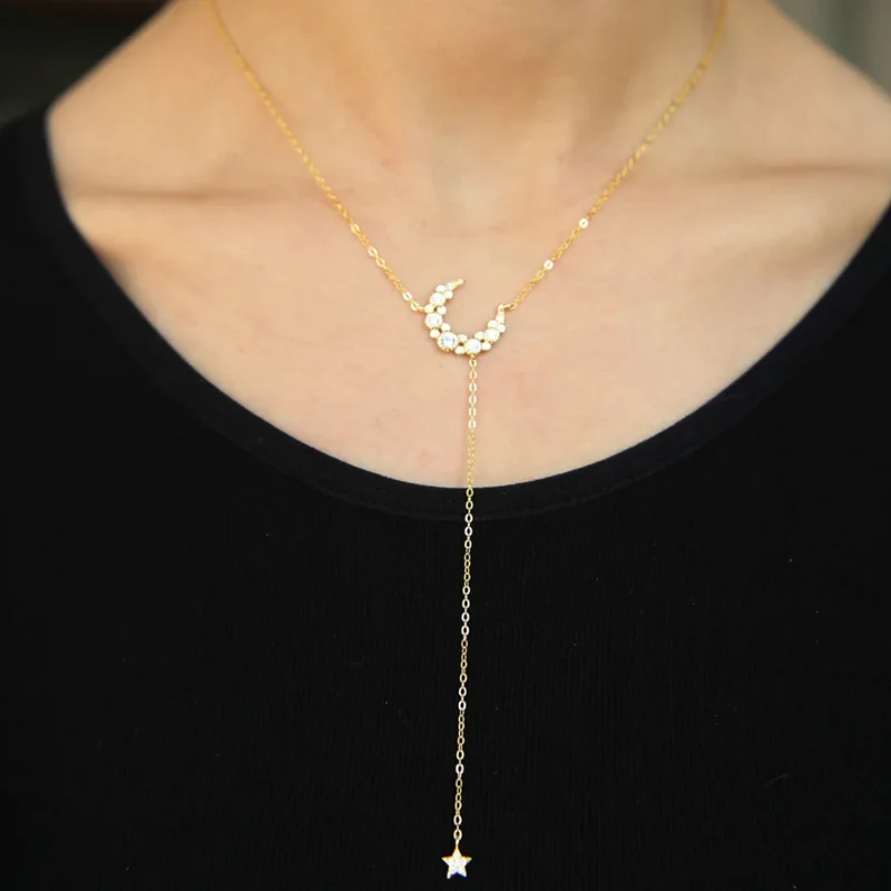 Collier Lune Diamant