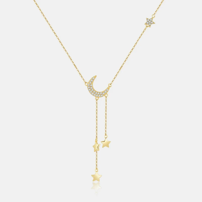 Collier Lune Strass