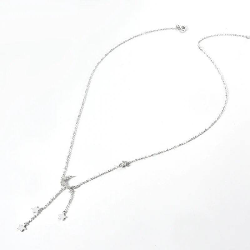 Collier Lune Strass